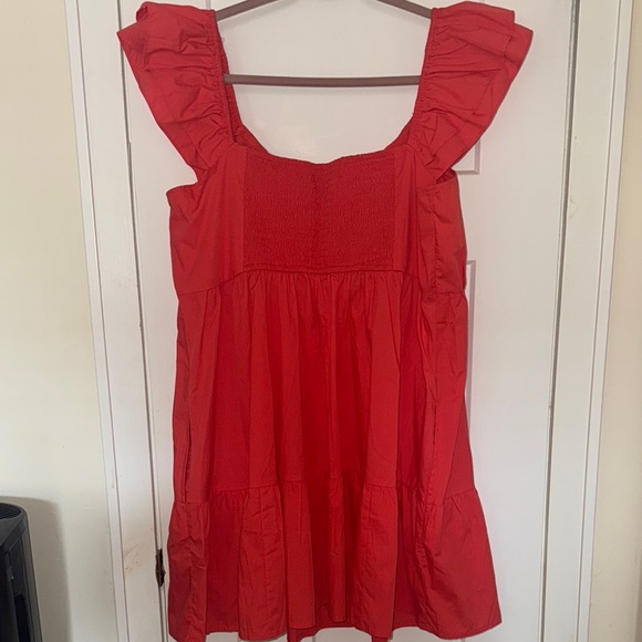 NWT Abercrombie & Fitch XXL Vibrant Coral Dress - Picture 4 of 5
